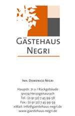 Bild: Karte Gaestehaus Negri